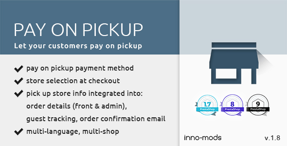 Pay on Pickup for Prestashop