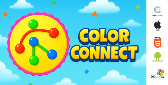 Color Connect – Puzzle Game | HTML5 Android IOS in Construct 3