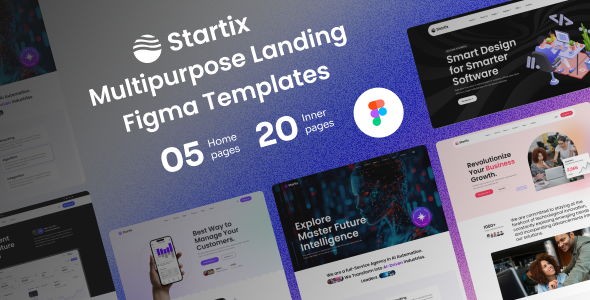 Startix - Multipurpose Saas Landing Figma Templates