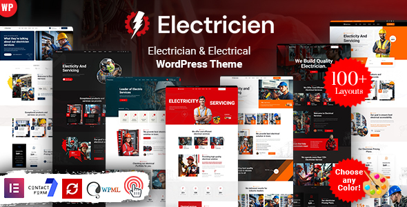 Electricien - Electrician & Electrical Services WordPress Theme