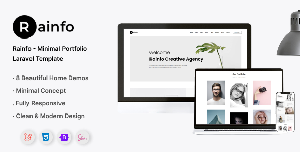 Rainfo - Agency and Portfolio Laravel 12 Template
