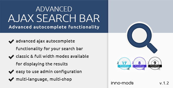 Advanced Ajax Search Bar for Prestashop