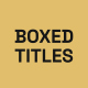Boxed Titles - VideoHive Item for Sale