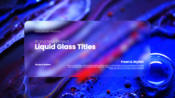 Liquid Glass Titles