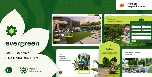 EverGreen – Landscaping Gardening WordPress Theme