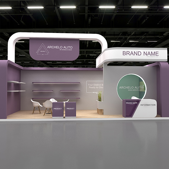 Exhibition Stand 3d Model