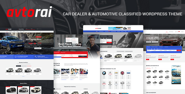 Avtorai- Car Dealer & Automotive Classified WordPress Theme