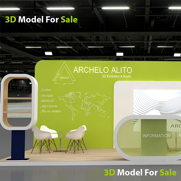 3D Model Exhibition Booth