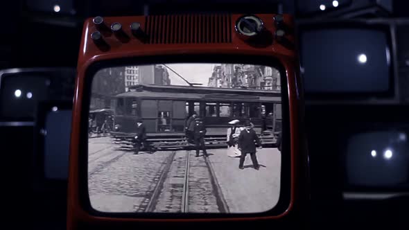 Market Street in San Francisco prior to the Great Earthquake of 1906.