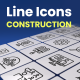 50 Animated Construction Line Icons - VideoHive Item for Sale