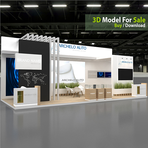 3D Model Exhibition Booth