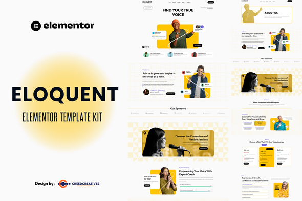 Eloquent - Vocal Coaching & Training Elementor Template Kits