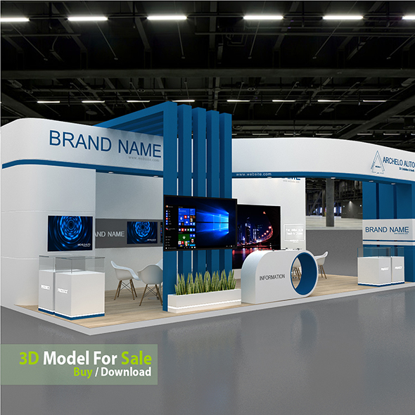 Exhibition Booth 3D Model
