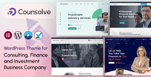 Counsolve - Consulting & Investments WordPress Theme