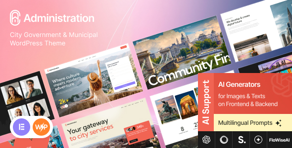 Administration - City Government & Municipal WordPress Theme