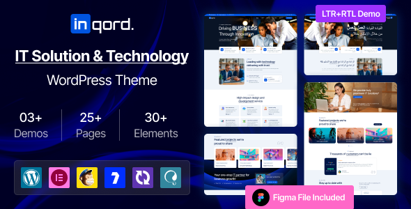Inqord - IT Solutions & Technology Services WordPress Theme
