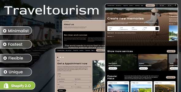 Travel Tourism - Trip Agency Shopify 2.0 Theme
