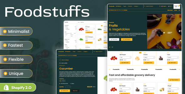 Food Stuffs - Organic Food & Agriculture Shopify 2.0 Store