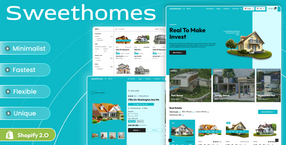 Sweet Homes - Responsive Real Estate Property Shopify 2.0 Theme