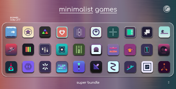 Minimalist Games Super Bundle 2 | HTML5 Construct Games