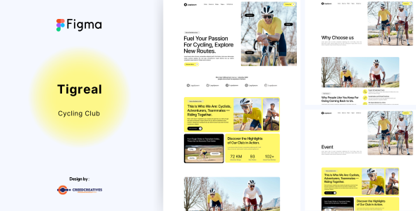Tigreal - Cycling Club FigmaTemplate