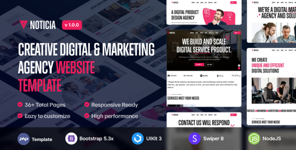 Noticia - Digital & Marketing Agency PHP Template