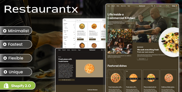 RestaurantX - Fast Food Responsive Shoify Store OS 2.0