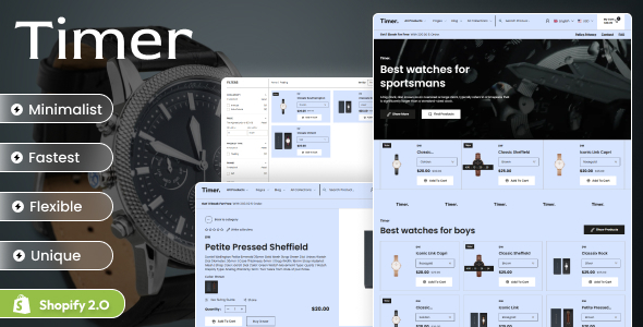 Timer - Luxury Watches Store Shopify 2.0 Theme