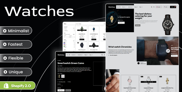 Watches - Luxury Watches & Jewelry Store Shopify 2.0 Theme