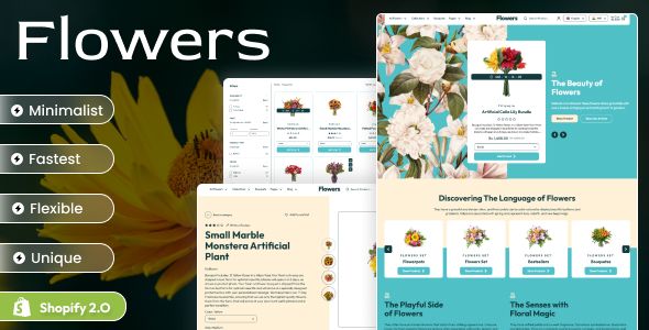 Flowers - Shopify 2.0 Flowers Boutique eCommerce Theme