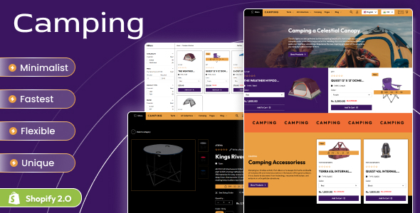 Camping - Adventure Store And Camping Shopify 2.0 Theme