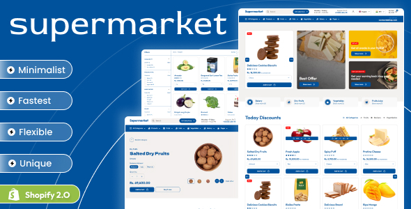 Supermarket - Shopify 2.0 Foods eCommerce Theme