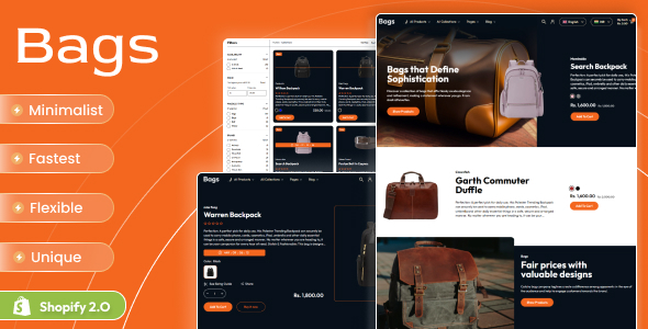 Bags - Leather Bags Store Shopify 2.0 Theme