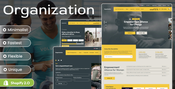Organization - Charity Services Shopify 2.0 Theme