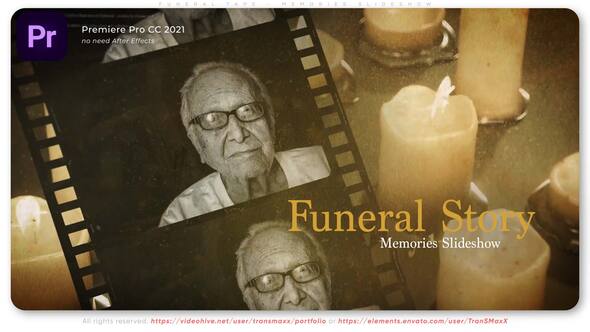 Funeral Memories Tape - Adobe Premiere Pro Slideshow