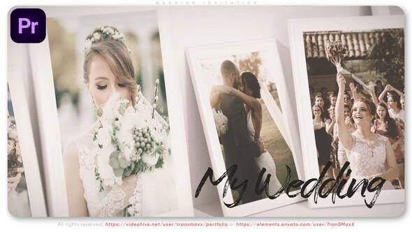 Wedding Invitation - Adobe Premiere Slideshow