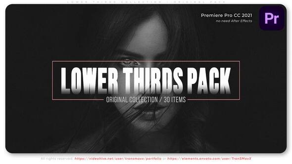 Lower Thirds Collection - Original Adobe Premiere Pro Pack