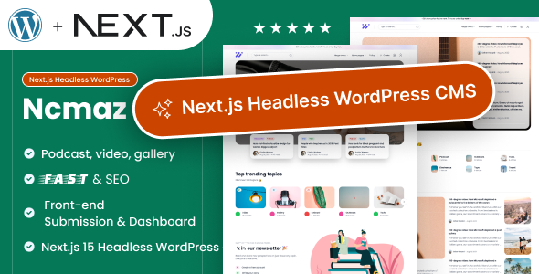 Ncmaz - NextJs Headless WordPress Blog Magazine