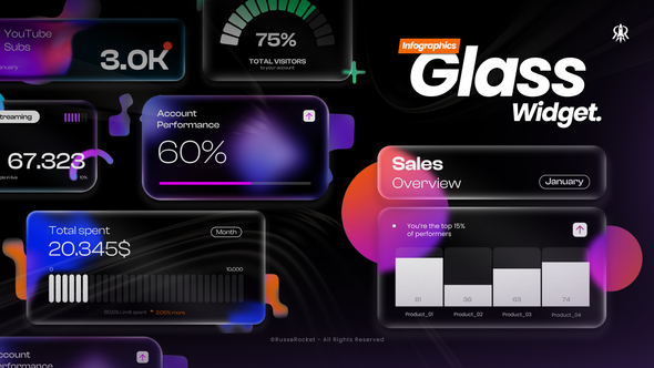 Infographic Glass Widget