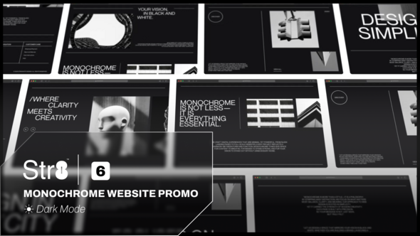 Monochrome Website Promo