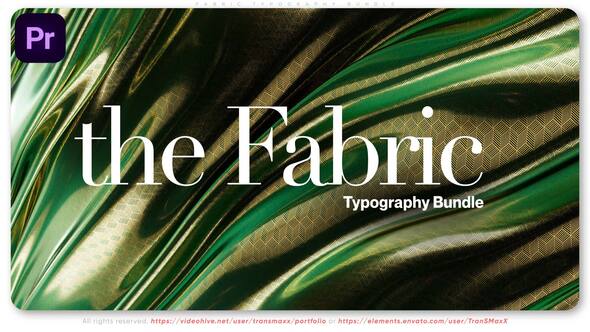 Fabric Typography Bundle - Especially for Adobe Premiere Pro