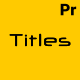 Motion Titles - VideoHive Item for Sale