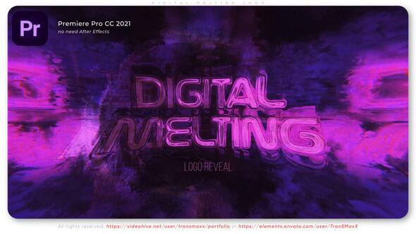 Digital Melting - Adobe Premiere Logo Reveal