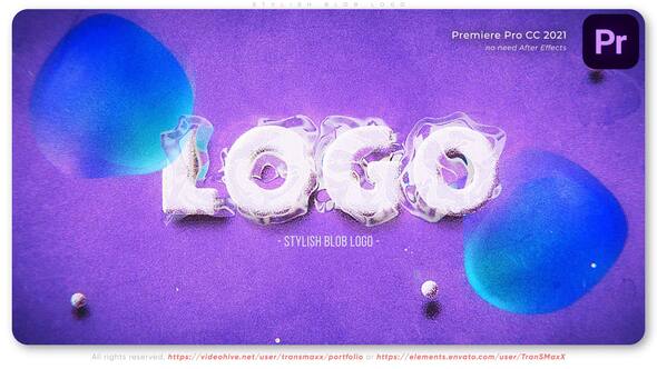 Stylish Blob - Adobe Premiere Logo