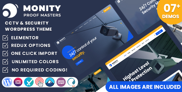 Monity - CCTV & Security WordPress Theme