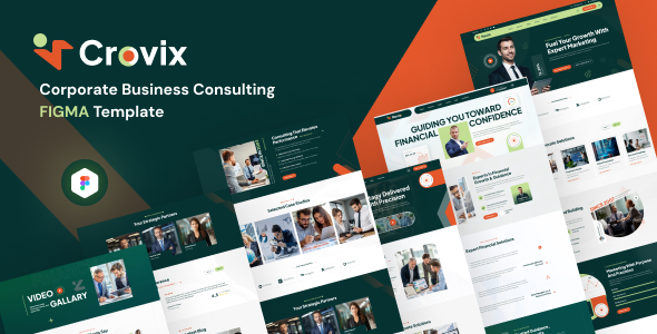 Crovix - Corporate Business Consulting Figma Template