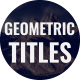 Geometric Titles - VideoHive Item for Sale