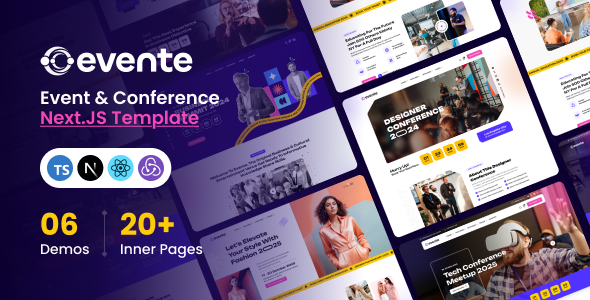 Evente - Event & Conference React NextJS Template
