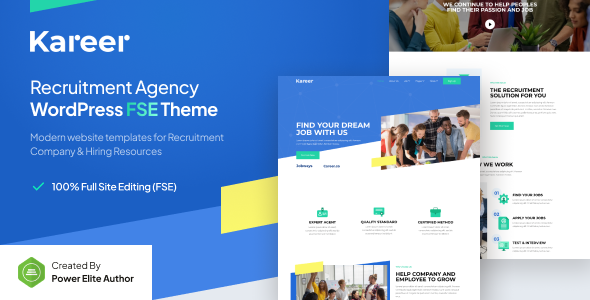 Kareer – Human Resource & Recruitment Agency Gutenverse FSE WordPress Theme