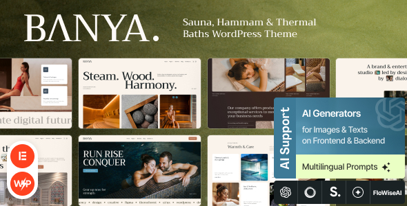 Banya - Sauna, Hammam & Thermal Baths WordPress Theme